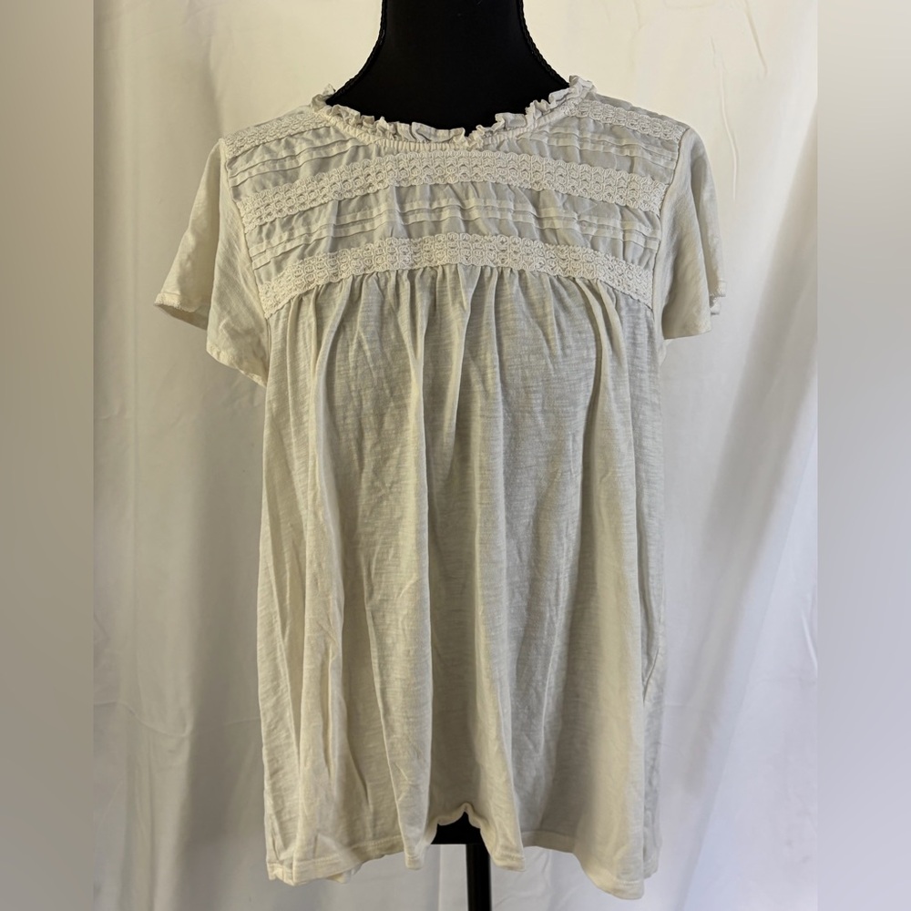 Ella Moss Ivory Ruffled Top